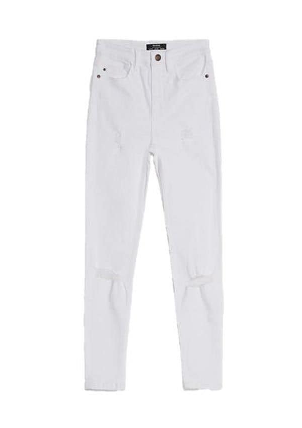 pantalon blanco bershka1