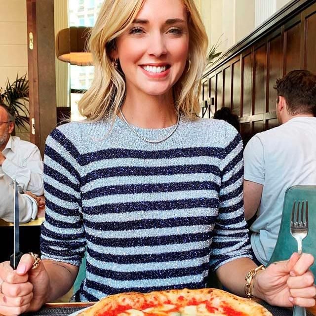 chiara ferragni es una pizza lover