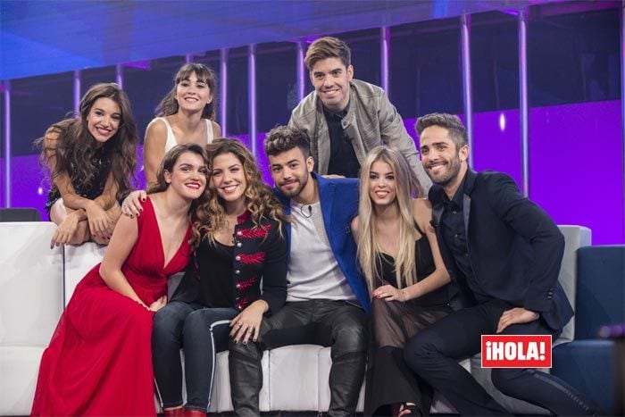 Roberto Leal y los concursantes de OT 2017