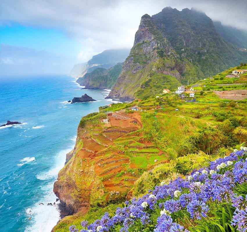 Acantilados de la costa de Madeira