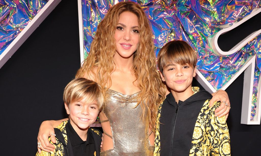 Shakira y sus hijos Milan y Sasha