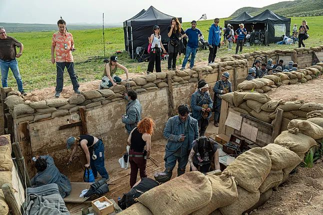 'La Promesa' ha convertido unos campos de Toledo en unas auténticas trincheras de la Gran Guerra