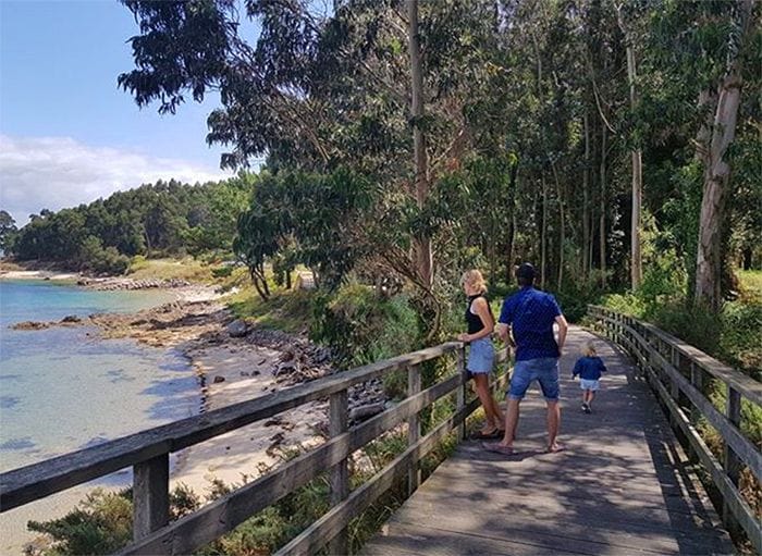 Manuel Carrasco y Almudena Navalón disfrutan de una escapada a Galicia