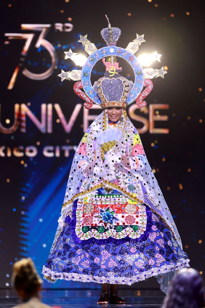 MEXICO CITY, MEXICO - NOVEMBER 14: Miss Angola Nelma Ferreira participates in the The 73rd Miss Universe Competition - Preliminary Competition at Arena Ciudad de Mexico on November 14, 2024 in Mexico City, Mexico. (Photo by Hector Vivas/Getty Images)