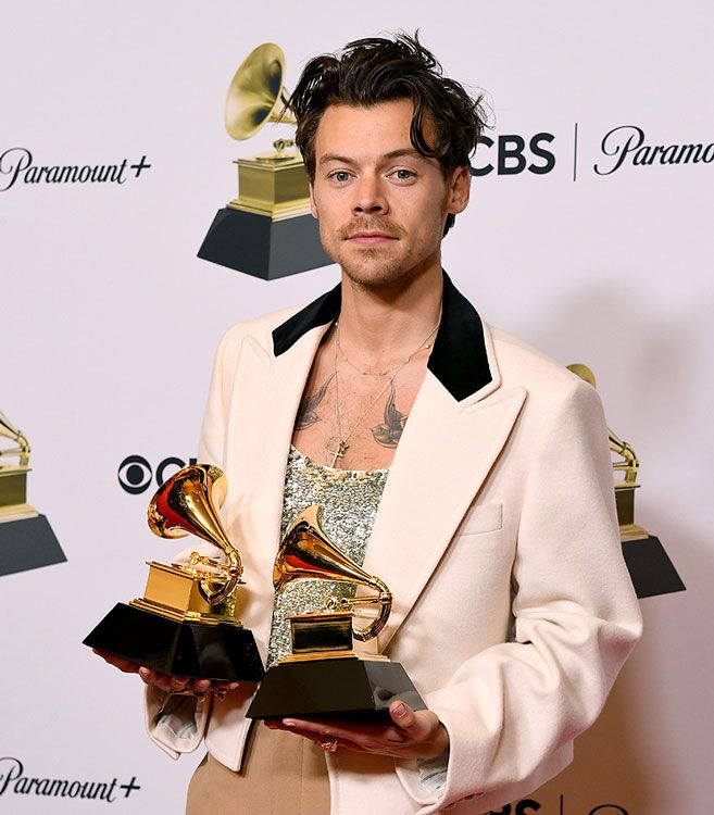 Harry Styles en la 65º edición de los premios Grammy 