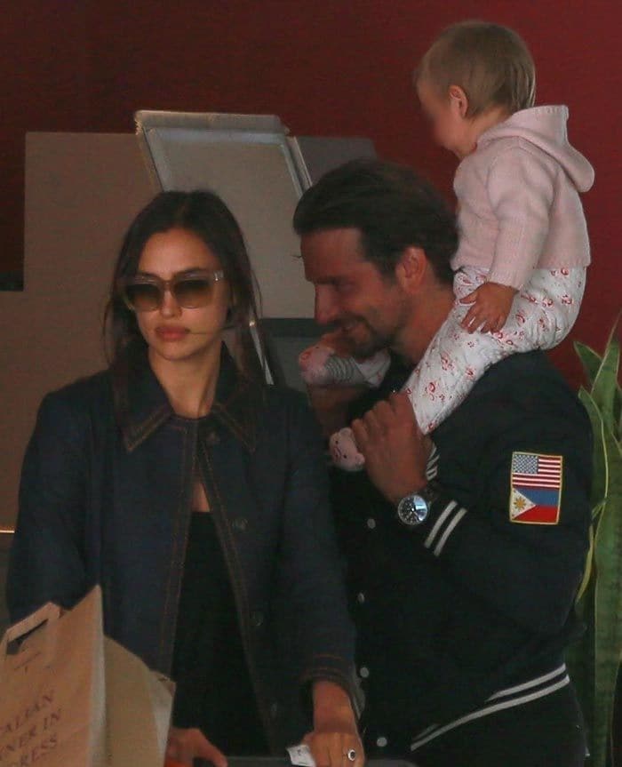 Bradley Cooper e Irina Shayk con Lea