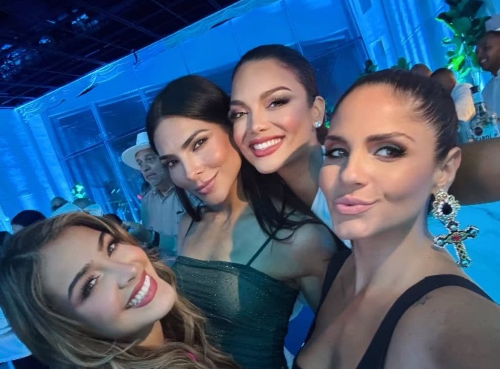 Alejandra Espinoza, Zuleyka Rivera, Migbelis Castellanos y Astrid Rivera estuvieron en el mismo evento.