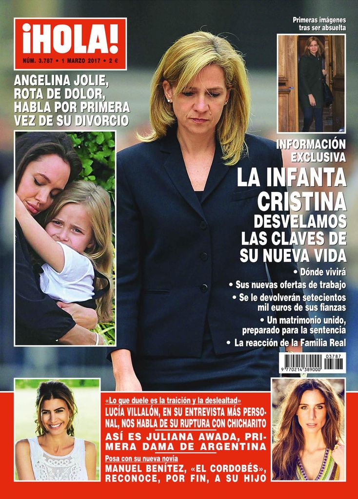 HOLA 4022. Portadas Cristina de Borbón e Iñaki Urdangarín.