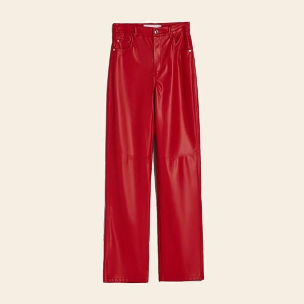 pantalon rojo bershka