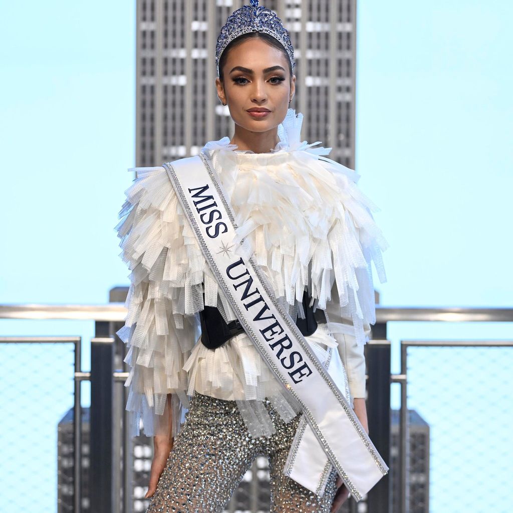 Winner of Miss Universe 2022 R’Bonney Gabriel Visits the Empire State Building