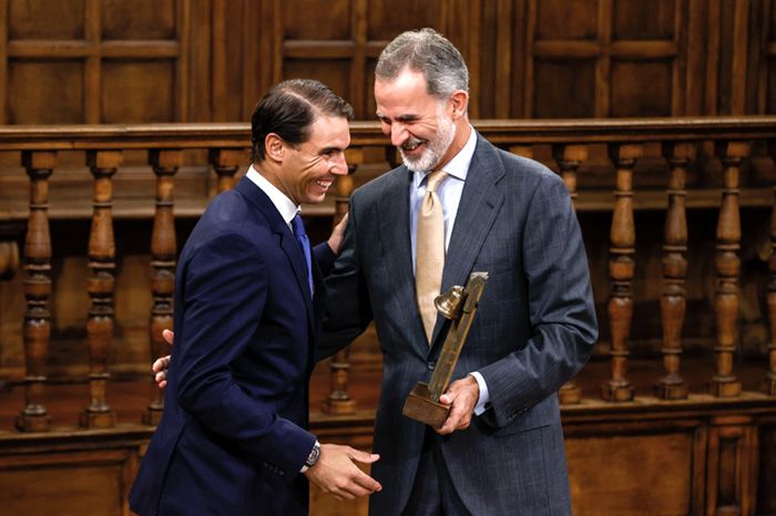 Don Felipe entrega el galardón a rafa Nadal