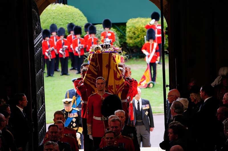 Féretro de Isabel II en Windsor