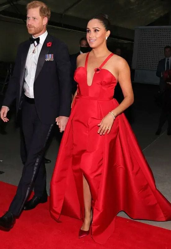 Vestido rojo Meghan Markle