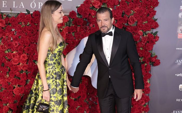 Antonio Banderas y Nicole Kimpel en el estreno de 'El fantasma de la ópera'