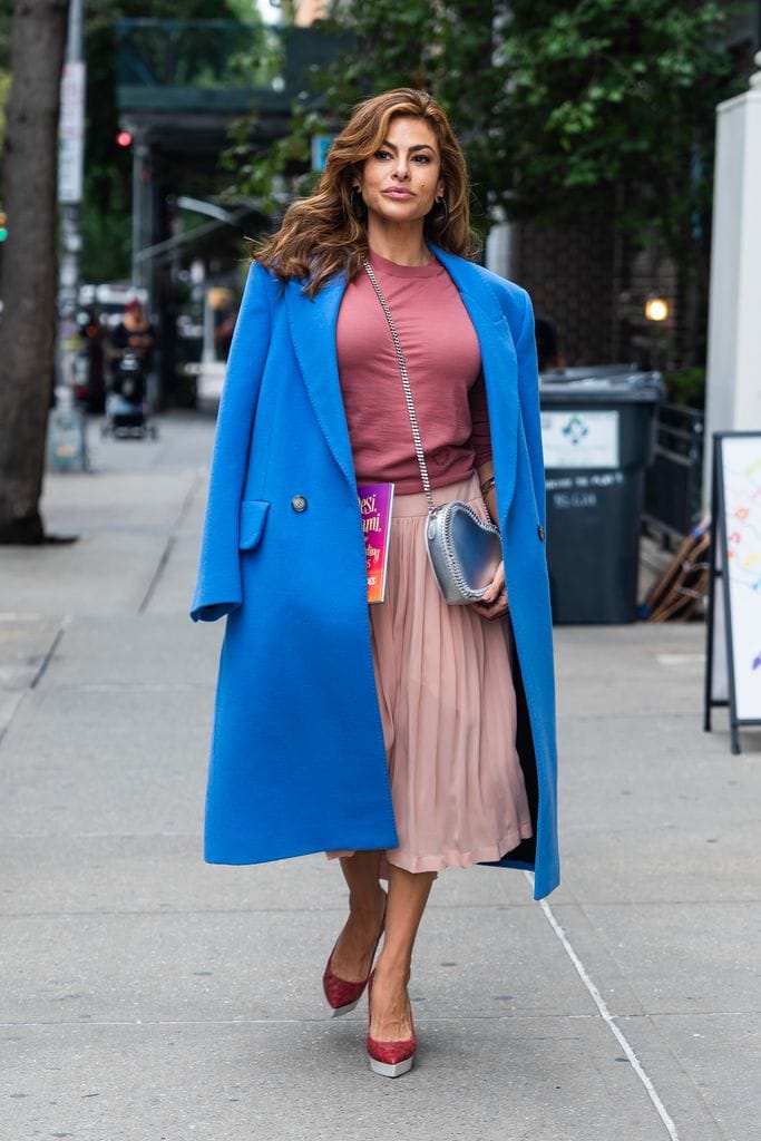 Eva Mendes presenta su libro en un colegio de Nueva York el 18 de septiembre de 2024