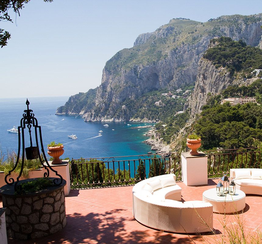 Panorámica de Capri, Italia