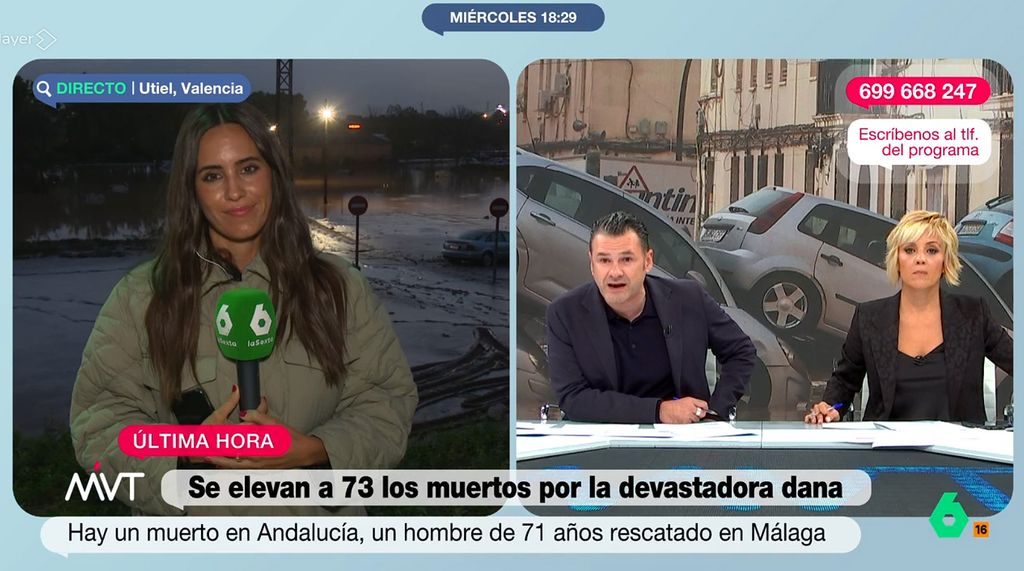 Marina Valdés, reportera de laSexta, celebra haber encontrado 'sana y salva' a su cuñada 