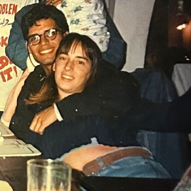 Pedro Suárez-Vertiz con Cynthia Martínez en su juventud