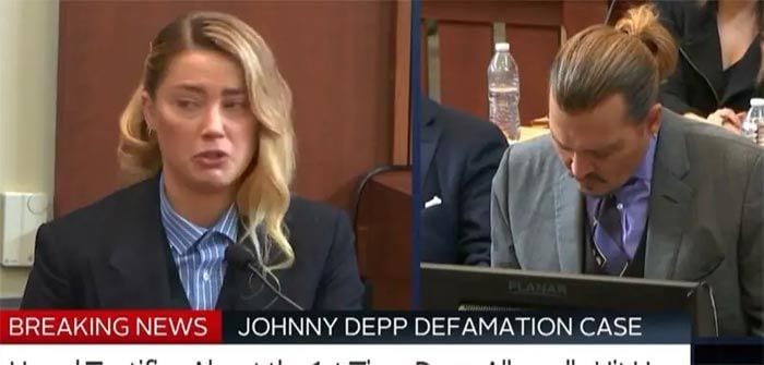 Amber Heard y Johnny Depp frente a frente en el juicio