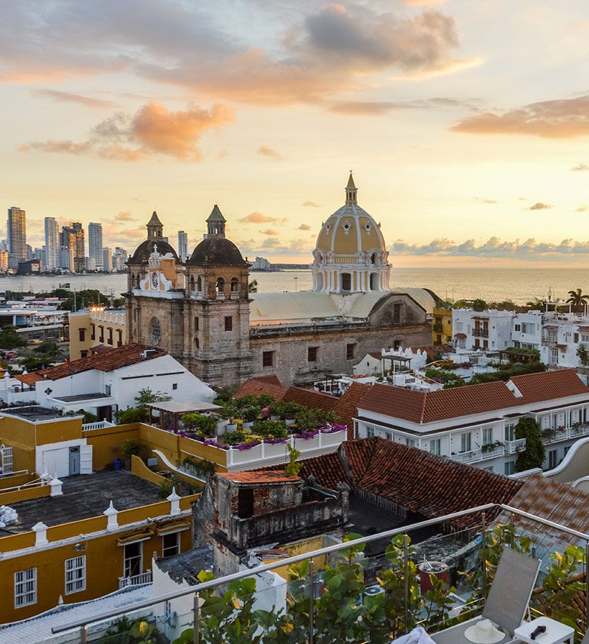 Sunset en Cartagena de Indias, Colombia