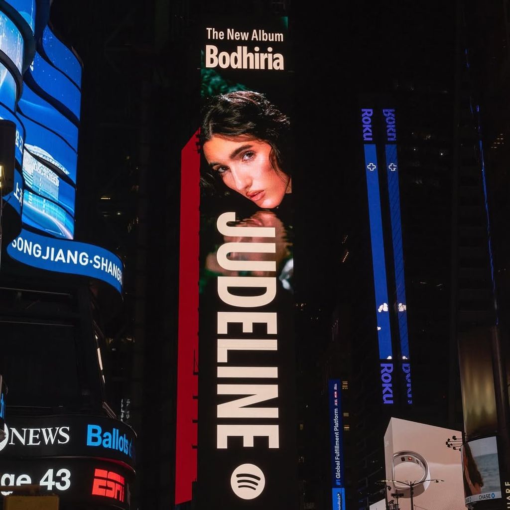 Judeline en Times Square