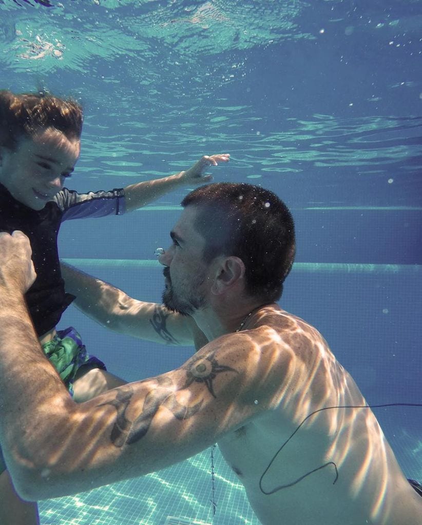 Juanes compartió esta linda postal con su hijo Dante.