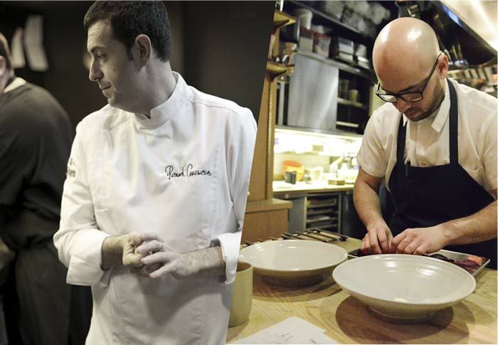 Cada chef residente ha escogido personalmente a su colega invitado en función de diversas razones: amistad, afinidad, experiencias comunes en otros restaurantes, deseo de compartir conocimientos gastronómicos... Por ejemplo, Ricard Camarena (izquierda) trabajará a cuatro manos con José Ramírez Ruiz (derecha), del restaurante 'Semilla' de Nueva York.
