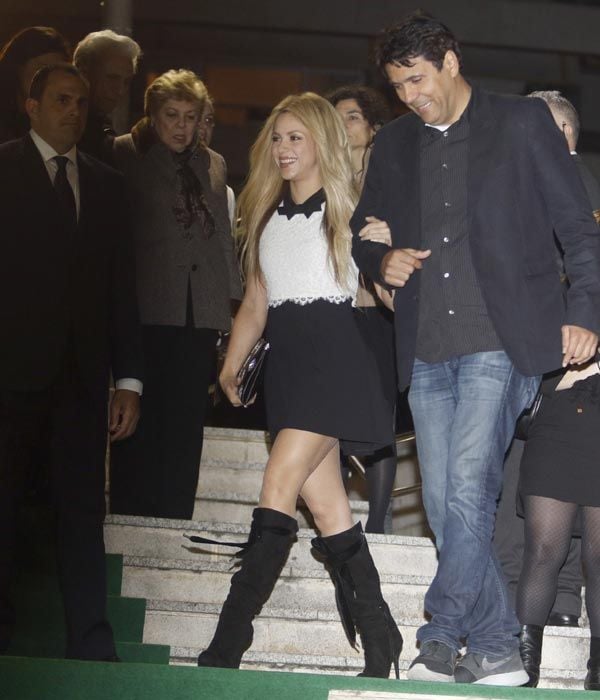 Shakira acudió junto a su hermano Tonino al estreno de la película Zootrópolis de Disney en Barcelona
