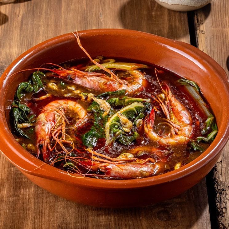 Receta de gambas de Quique Dacosta