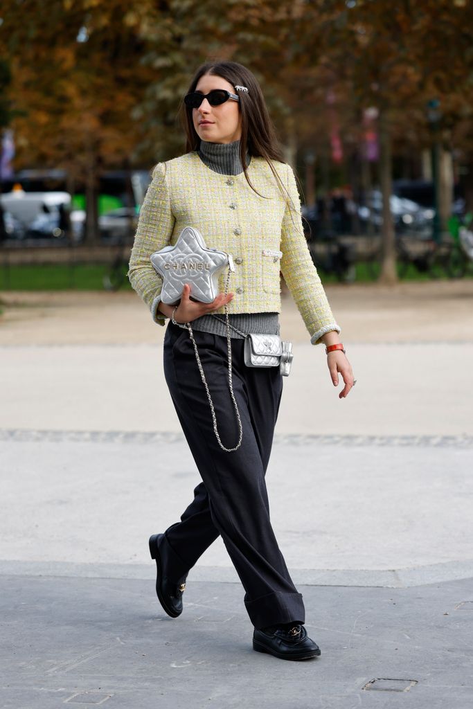 Tweed Coco Chanel street style 