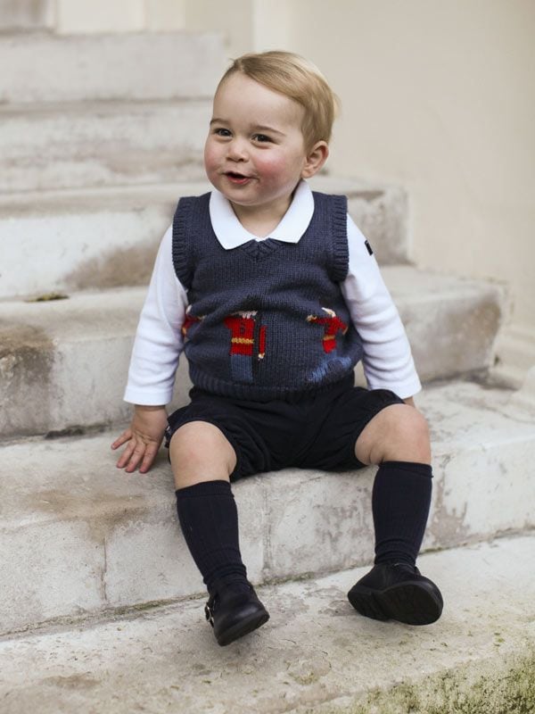 Fotografía del príncipe George de la pasada Navidad
