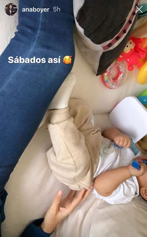 Ana Boyer y su hijo Miguel