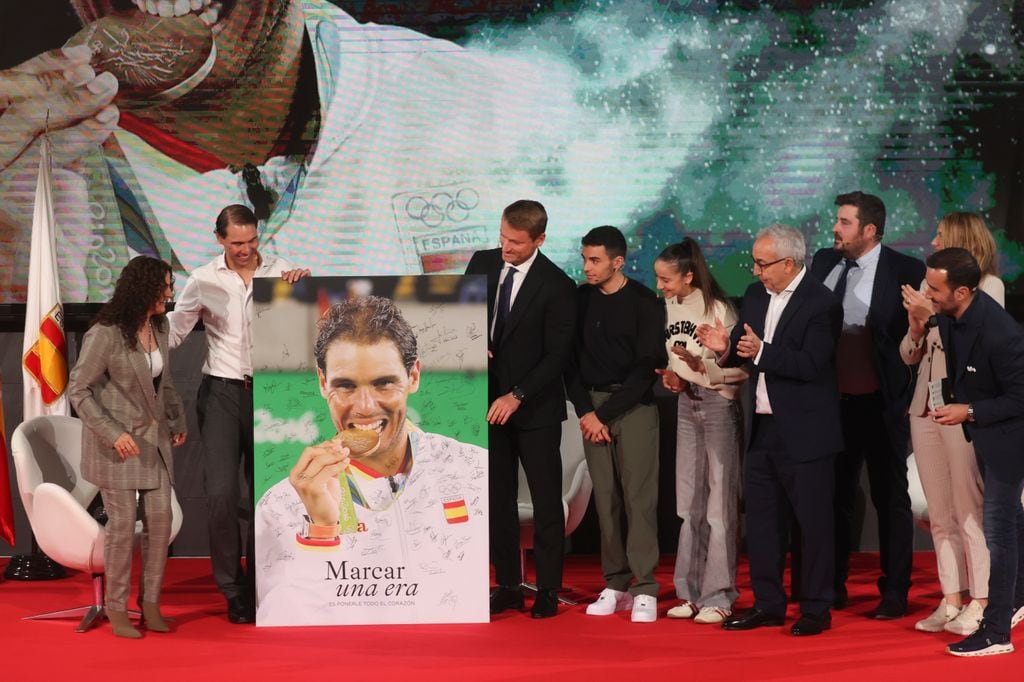 Rafa Nadal y Alejandro Blanco en el COE