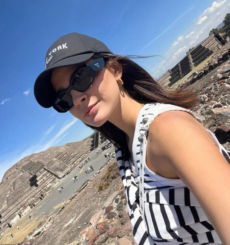 Laura Escanes durante su viaje a Ciudad de México