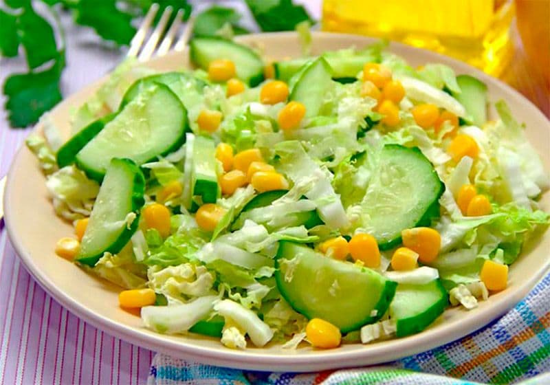 receta ensalada rapida pepino maiz