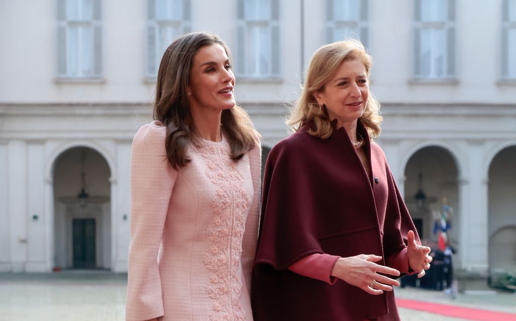 LA REINA LETIZIA EN SU VISITA A ITALIA