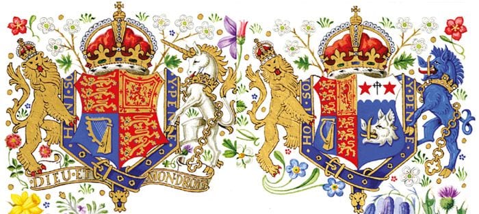 escudo de armas Carlos y Camilla