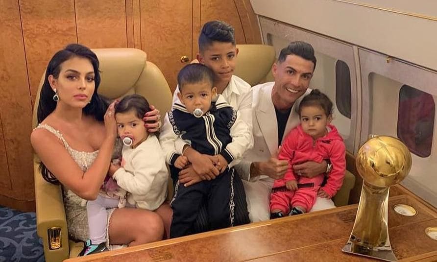 cristiano ronaldo georgina rodr guez y sus hijos