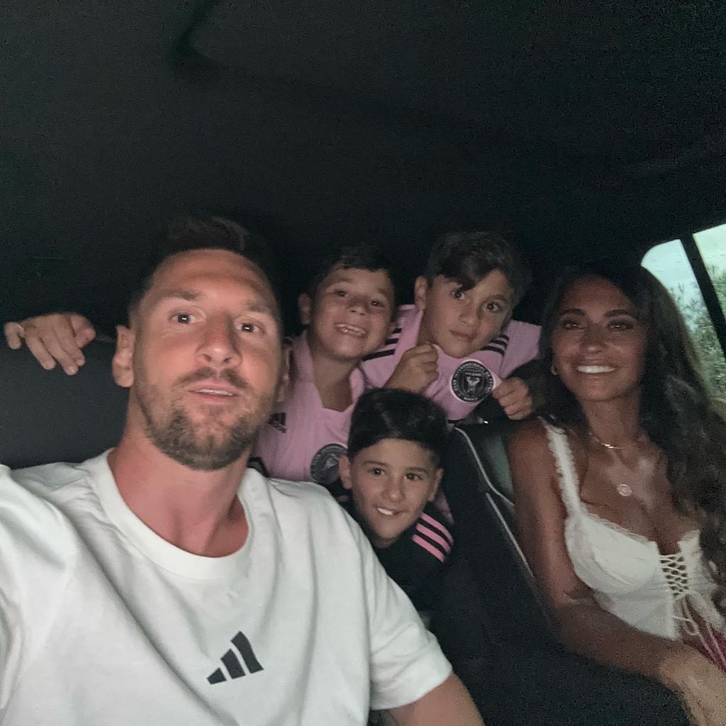 Lionel Messi, Antonela Roccuzzo y su familia