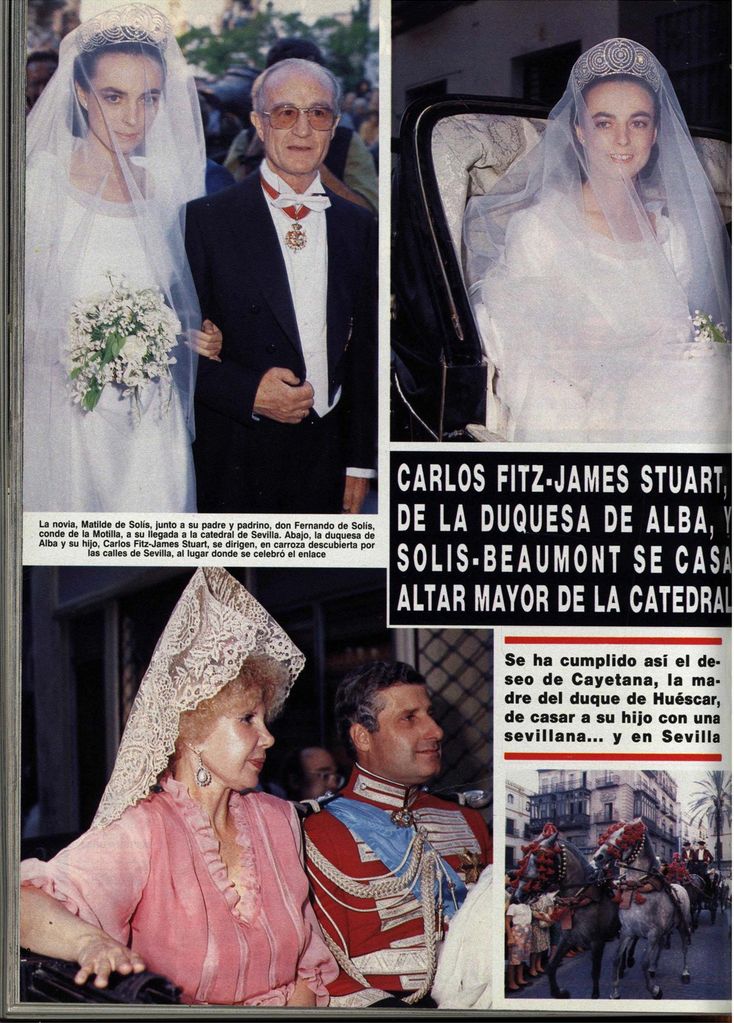 La gran boda sevillana del duque de Alba y Matilde Solís