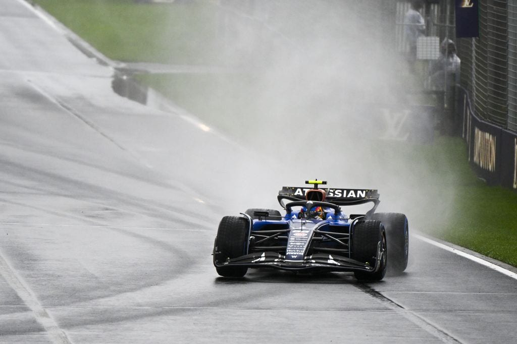 Carlos Sainz, con su Williams antes de sufrir el accidente