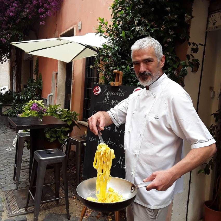 leopoldo frigerio chef al 42 restaurante de roma