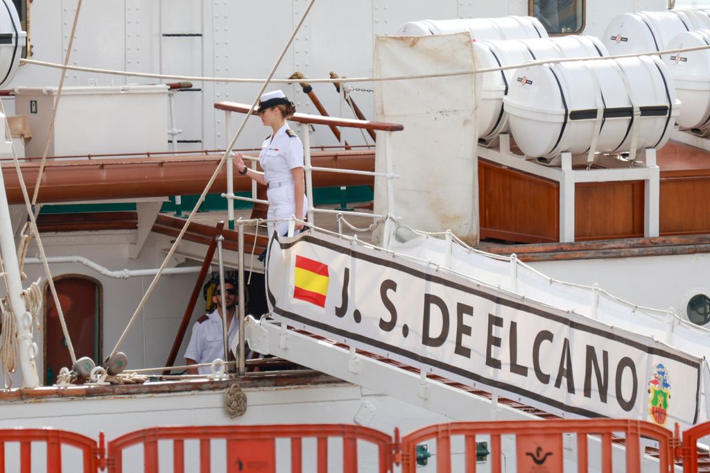 Princesa Leonor en Tenerife en Elcano