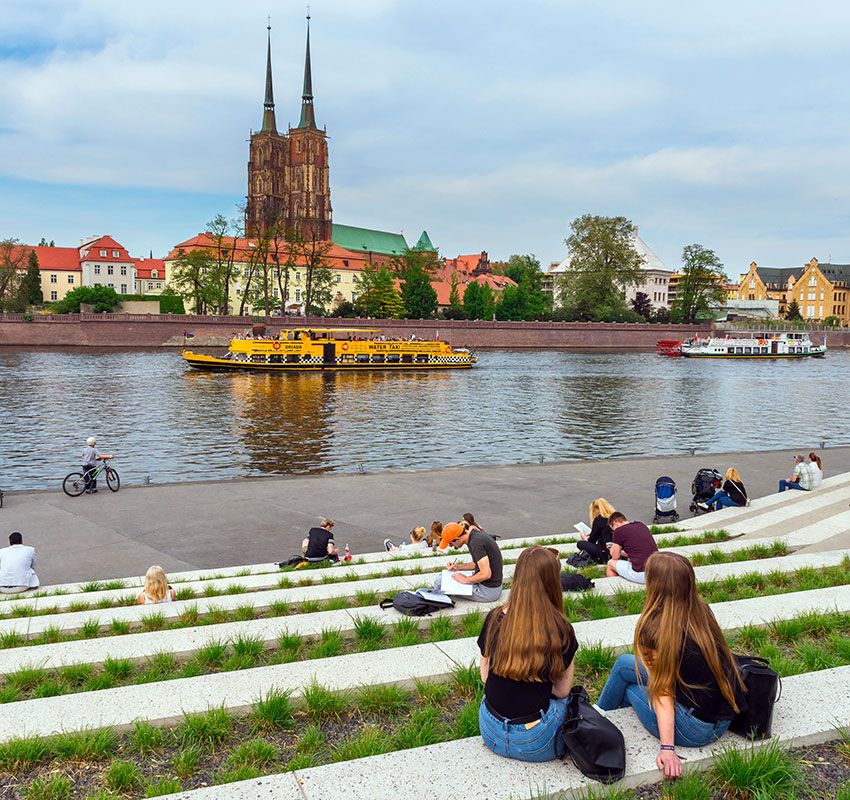Wroclaw, un descanso junto al río
