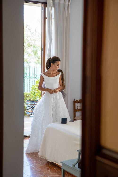 Un vestido original para una boda en Mallorca