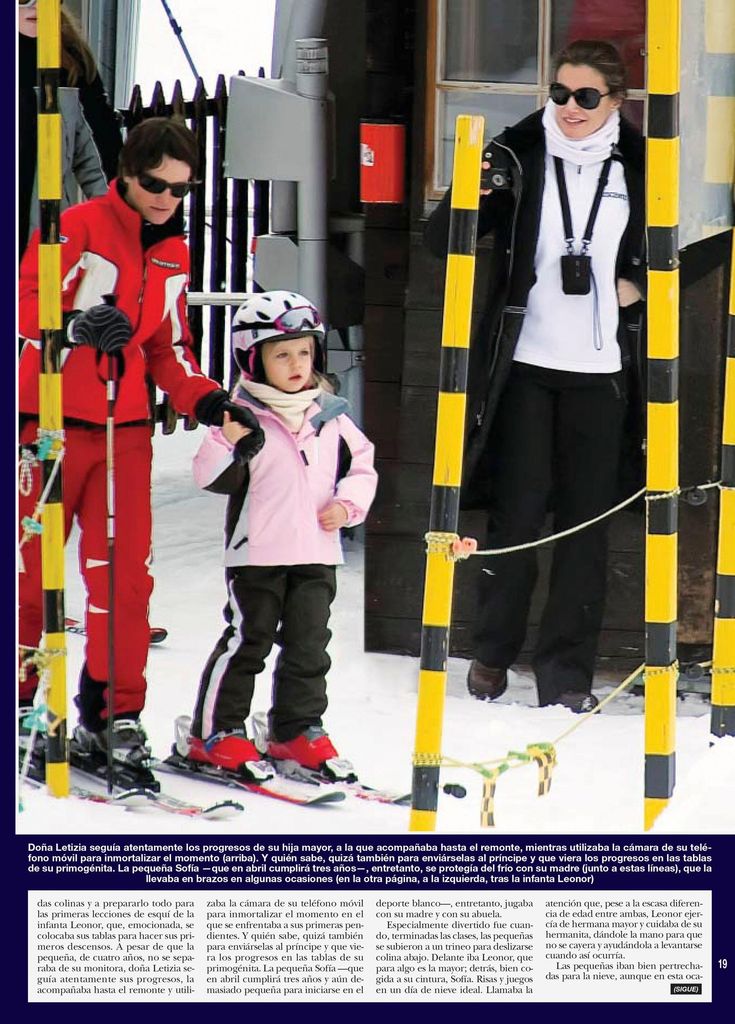 Leonor en la nieve HOLA