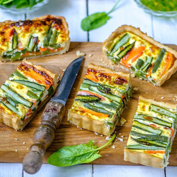 quiche de puerros espinacas age