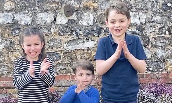 George, Charlotte y Louis de Cambridge