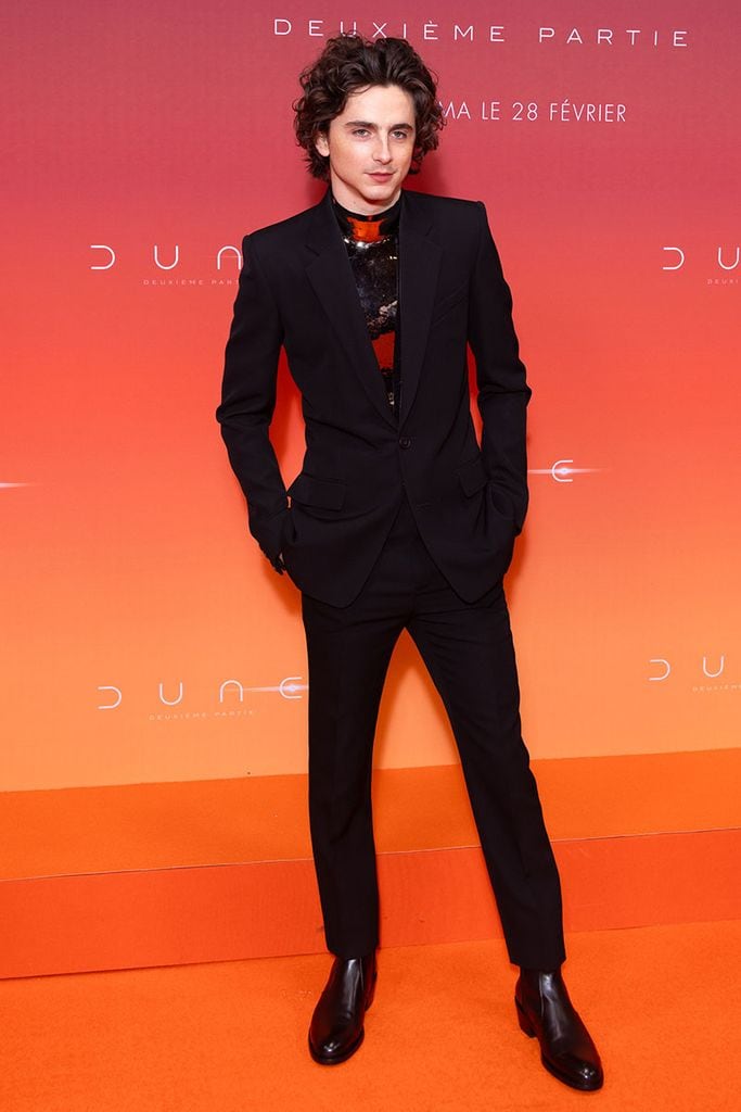 Timothée Chalamet en la premier de 'Dune 2' en París