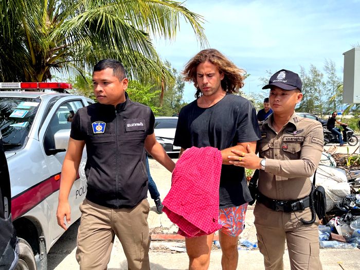 Daniel Sancho en el momento de su detención en Tailandia